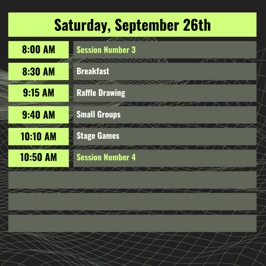 UNCOMMON 2026 Schedule - Saturday